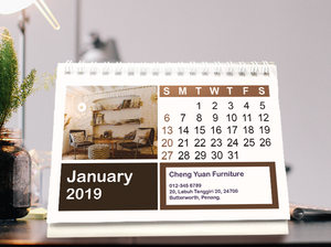 Desk Calendar (Hard Stand)